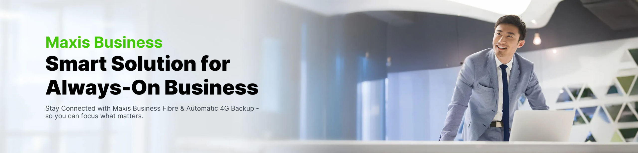 Maxis Banner Desktop View